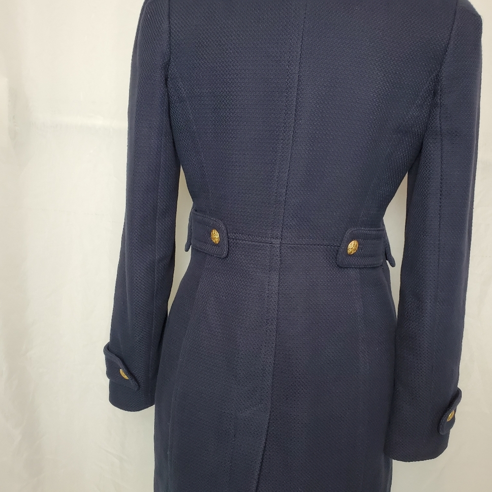 Banana Republic Navy Military Coat xs - Picture 8 of 16